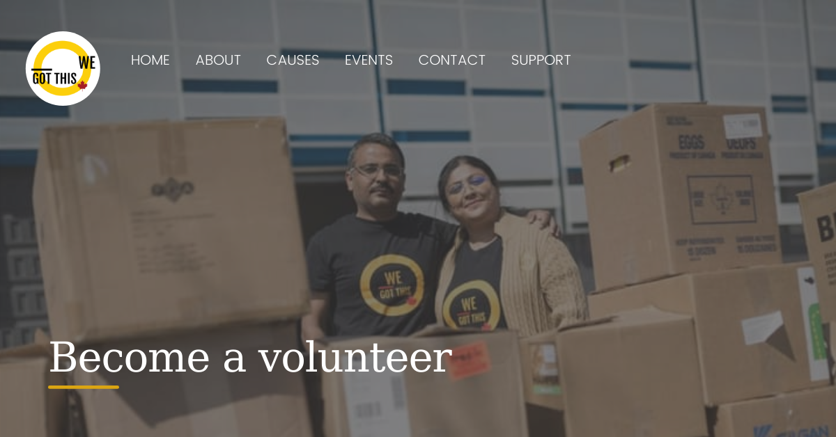 Volunteer with We Got This Canada