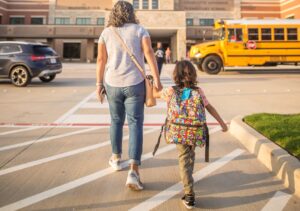 A single parent with a young daughter